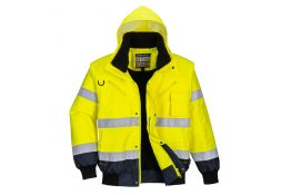 C465 BOMBER BICOLORE HI-VIS GIALLO/NAVY PORTWEST
